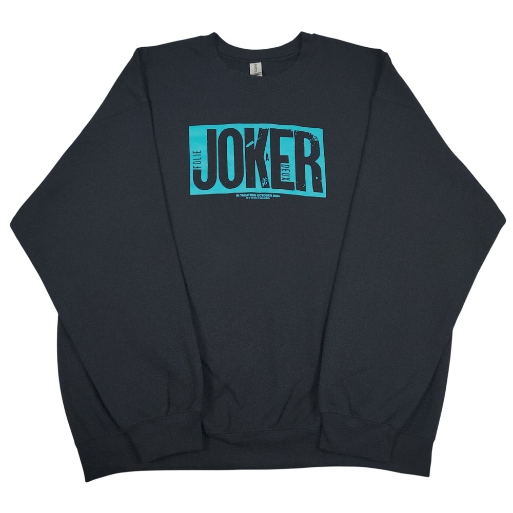 Joker Folie A Deux Sweatshirt Mens XL Black Official Movie Promo DC Comics